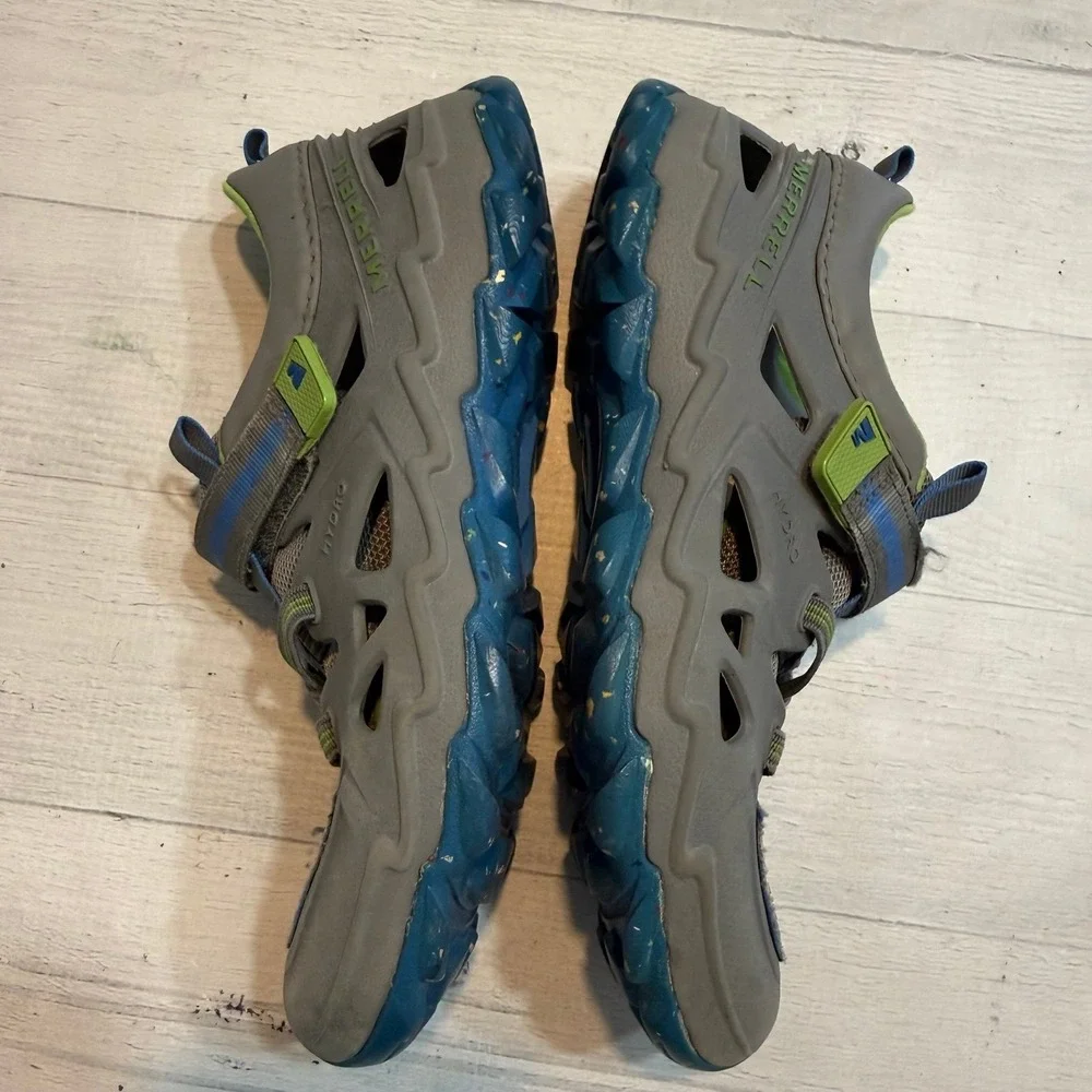 Merrell kids hydro 2.0 waterproof shoe grey blue youth size 2